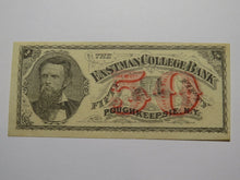 Load image into Gallery viewer, $.50 1870&#39;s Poughkeepsie New York Obsolete Currency Note Eastman College