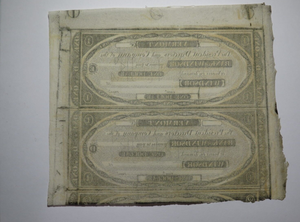 $1 18__ Windsor Vermont VT Obsolete Currency Uncut Bank Sheet Notes Uncirculated