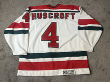 Load image into Gallery viewer, 1988-89 Jamie Huscroft New Jersey Devils Game Used Worn NHL Hockey Jersey