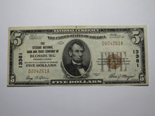 Load image into Gallery viewer, $5 1929 Blossburg Pennsylvania PA National Currency Bank Note Bill Ch. #13381 VF