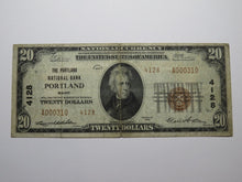 Load image into Gallery viewer, $20 1929 Portland Maine ME National Currency Bank Note Bill Charter #4128 NICE