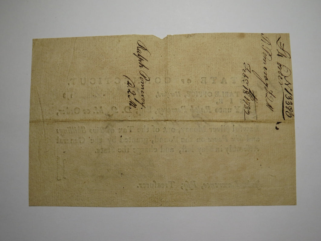 1782 4 Pounds Connecticut Pay Table Colonial Currency Note Moseley Pomeroy