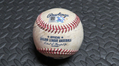 2016 Kevin Kiermaier Tampa Bay Rays Game Used Single Hit Baseball! Rick Porcello