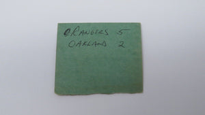 January 4, 1970 New York Rangers Vs. Oakland Seals NHL Hockey Ticket Stub