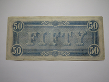 Load image into Gallery viewer, $50 1864 Richmond Virginia VA Confederate Currency Bank Note Bill RARE T66 XF