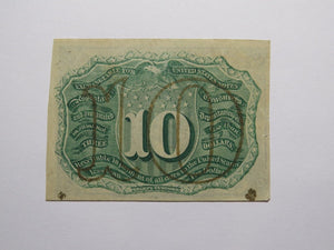 1863 $.10 Second Issue Fractional Currency Obsolete Bank Note Bill 2nd VF+