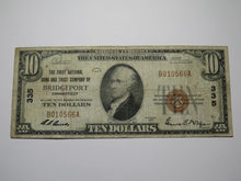 Load image into Gallery viewer, $10 1929 Bridgeport Connecticut CT National Currency Bank Note Bill Charter #335