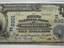 Load image into Gallery viewer, $10 1902 Horseheads New York NY National Currency Bank Note Bill Ch. #8301 F15