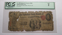 Load image into Gallery viewer, $1 1865 Warren Rhode Island RI National Currency Bank Note Bill #1008 Ace!
