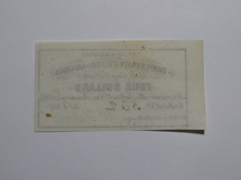 Load image into Gallery viewer, $4 1861 Confederate Bond Coupon Certificate Currency Bank Note Bill UNC