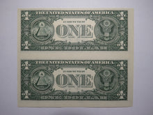 Load image into Gallery viewer, $1 2017 Uncut New York BEP Uncirculated Currency Sheet 2 Federal Reserve Notes