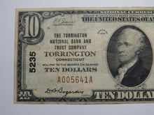 Load image into Gallery viewer, $10 1929 Torrington Connecticut CT National Currency Bank Note Bill Ch. #5235 VF
