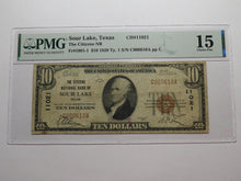 Load image into Gallery viewer, $10 1929 Sour Lake Texas TX National Currency Bank Note Bill Ch. #11021 F15 PMG