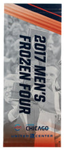Load image into Gallery viewer, 2017 Frozen Four Denver Harvard Minnesota Notre Dame NCAA Used Game Day Banner