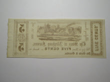 Load image into Gallery viewer, $.05 1856 Alleghany Furnace Pennsylvania Obsolete Currency Bank Note Bill UNC++