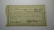 Load image into Gallery viewer, 1791 One Pound Connecticut Comptroller's Office Colonial Currency Note! Pomeroy