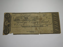 Load image into Gallery viewer, $3 1851 Waterford New York Obsolete Currency Bank Note Bill Saratoga County Bank