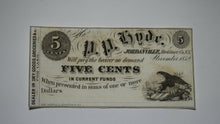 Load image into Gallery viewer, $.05 1852 Jordanville New York NY Obsolete Currency Bank Note Bill Herkimer CU++