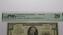 Load image into Gallery viewer, $10 1929 Glassboro New Jersey NJ National Currency Bank Note Bill Ch. #3843 VF20