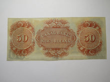 Load image into Gallery viewer, $50 18__ New Orleans Louisiana Obsolete Currency Bank Note Remainder Canal UNC++