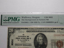 Load image into Gallery viewer, $20 1929 Wallowa Oregon OR National Currency Bank Note Bill Ch. #9002 VF25 PMG