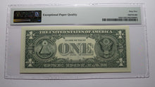 Load image into Gallery viewer, $1 2003 Radar Serial Number Federal Reserve Currency Bank Note Bill PMG UNC65EPQ