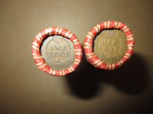 Load image into Gallery viewer, 2 MIXED WHEAT INDIAN HEAD PENNY SHOTGUN ROLLS WITH INDIAN CENT END COIN! USA 029