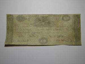 $3 1832 Utica New York NY Obsolete Currency Bank Note Bill Bank of Utica