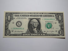 Load image into Gallery viewer, $1 2021 Radar Serial Number Federal Reserve Currency Bank Note Bill UNC 15344351