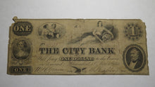 Load image into Gallery viewer, $1 1852 Washington D.C. Obsolete Currency Bank Note Bill! The City Bank of DC