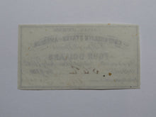 Load image into Gallery viewer, $4 1861 Confederate Bond Coupon Certificate Currency Bank Note Bill UNC
