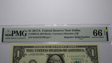 Load image into Gallery viewer, $1 2017 Repeater Serial Number Federal Reserve Currency Bank Note Bill PMG UNC66