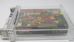 New Donkey Kong Country 1 Super Nintendo Factory Sealed Video Game Wata Graded 
