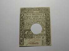 Load image into Gallery viewer, 1780 5s Hartford Connecticut CT Colonial Currency Note Bill Five Shillings RARE