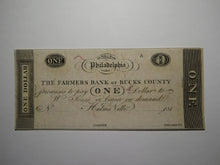 Load image into Gallery viewer, $1 181_ Hulme Ville Pennsylvania Obsolete Currency Bank Note Bucks County UNC++