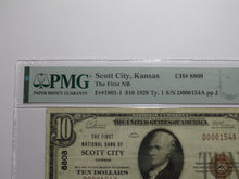 Load image into Gallery viewer, $10 1929 Scott City Kansas KS National Currency Bank Note Bill Ch #8808 VF25 PMG
