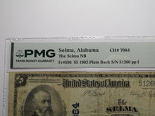Load image into Gallery viewer, $5 1902 Selma Alabama AL National Currency Bank Note Bill Ch. #7084 VF20 PMG