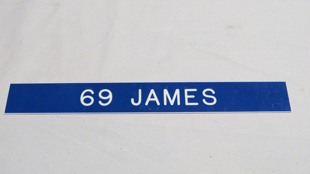 1995 Jesse James St. Louis Rams Game Used NFL Locker Room Nameplate! Miss. State