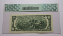 Load image into Gallery viewer, $2 2003 Radar Serial Number Federal Reserve Currency Bank Note Bill PCGS NEW58