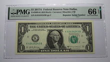 Load image into Gallery viewer, $1 2017 Repeater Serial Number Federal Reserve Currency Bank Note Bill PMG UNC66