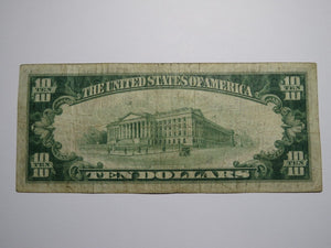 $10 1929 New York City NY National Currency Note Federal Reserve Bank Note Bill