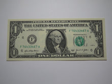 Load image into Gallery viewer, $1 2021 Radar Serial Number Federal Reserve Currency Bank Note Bill UNC 76433467