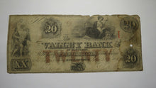 Load image into Gallery viewer, $20 1855 Hagerstown Maryland MD Obsolete Currency Bank Note Bill The Valley Bank