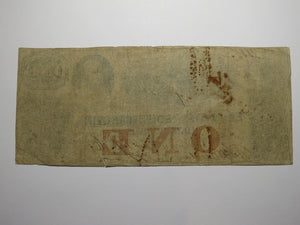 $1 1861 Charleston South Carolina SC Obsolete Currency Bank Note Bill Bank of SC