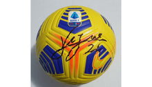 Load image into Gallery viewer, 2020-21 Match Used Napoli Roma Serie A Nike Flight Soccer Ball Signed By Insigne