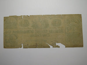 $2 1841 Jersey City New Jersey Obsolete Currency Bank Note Bill Morris Canal