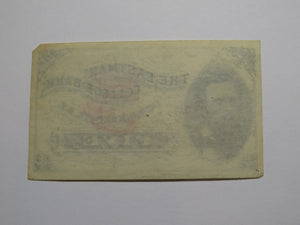 $.05 1870's Poughkeepsie New York Obsolete Currency Note Eastman College
