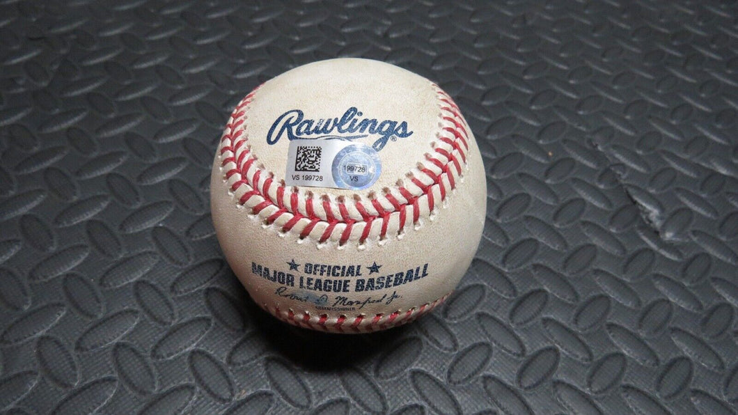 2020 Travis Shaw Toronto Blue Jays Game Used Single MLB Baseball! 1B Hit! Cobb