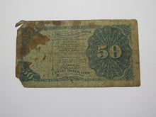 Load image into Gallery viewer, 1874 $.50 Fifth Issue Fractional Currency Obsolete Bank Note Bill 5th Green Seal
