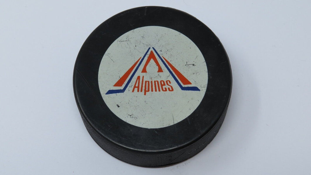 Moncton Alpines AHL Official Viceroy InGlasco Game Used Puck Defunct Hockey Team